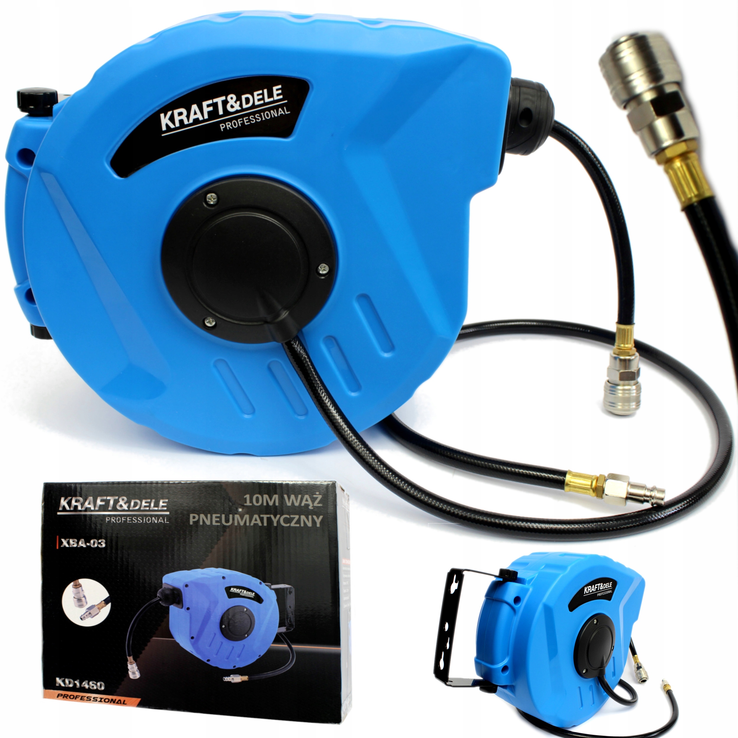 Kraft&dele KD1461 Pneumatická navíjacia hadica 20 m 1/4 Pvc Automatická