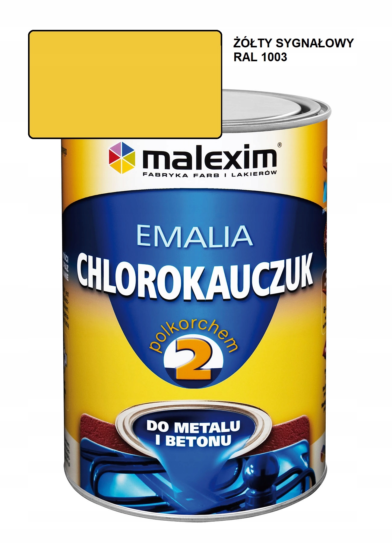 Smalt chlorkaučuk 10L Žlutý Signál 1003