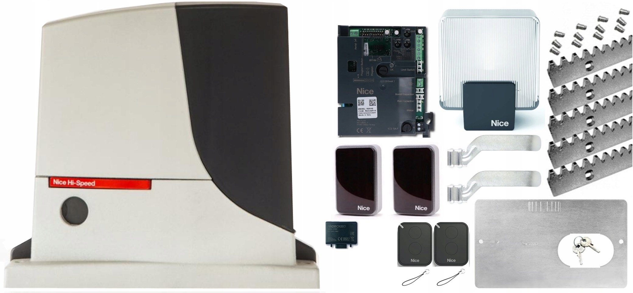 Pohon posuvné brány Nice Robus 500 Hi-speed