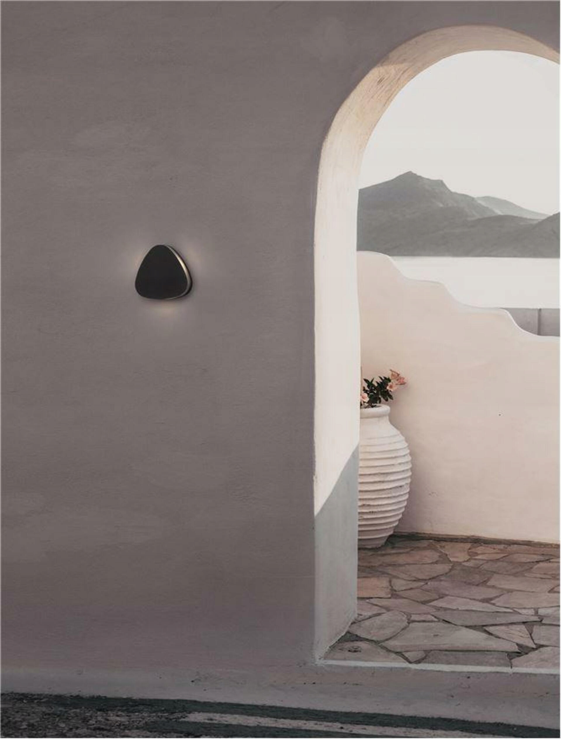 Nova Luce venkovní nástěnné svítidlo Parris antracitový hliník a čirý akryl