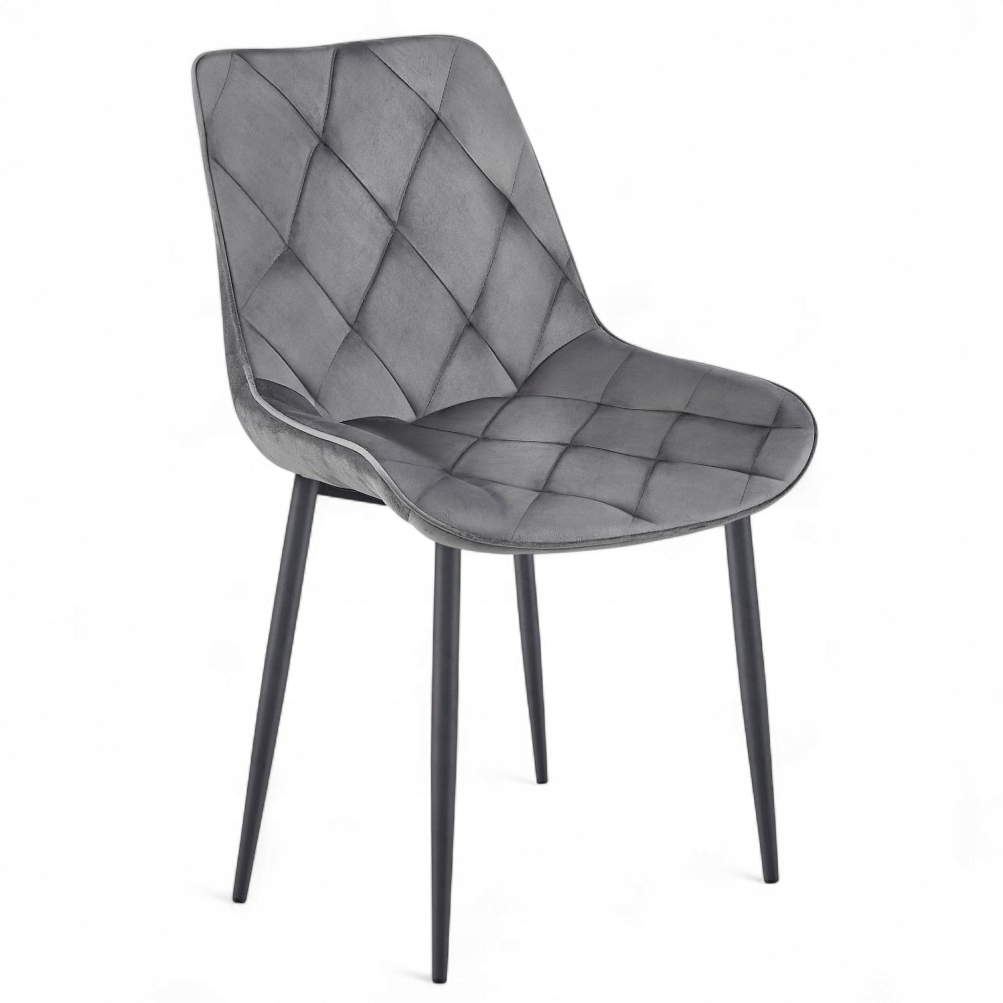 Velurové Křeslo Čalouněné Pohodlnou Šedou Jídelnou Obývací Pokoj Kuchyně Až 86 CM