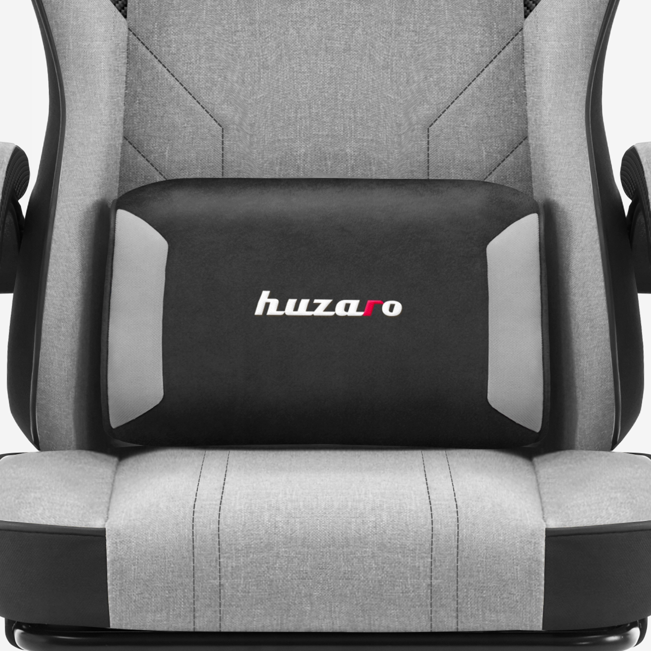 ПОВОРОТНИЙ ІГРОВИЙ КРІСЛО Huzaro Force 3.7 Grey З ПІДНІЖКОЮ Ширина сидіння 47 см