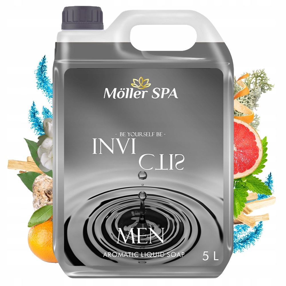 Möller SPA MYDŁO W PŁYNIE INVICTIS MEN O ZAPACHU PERFUM MĘSKI 5L