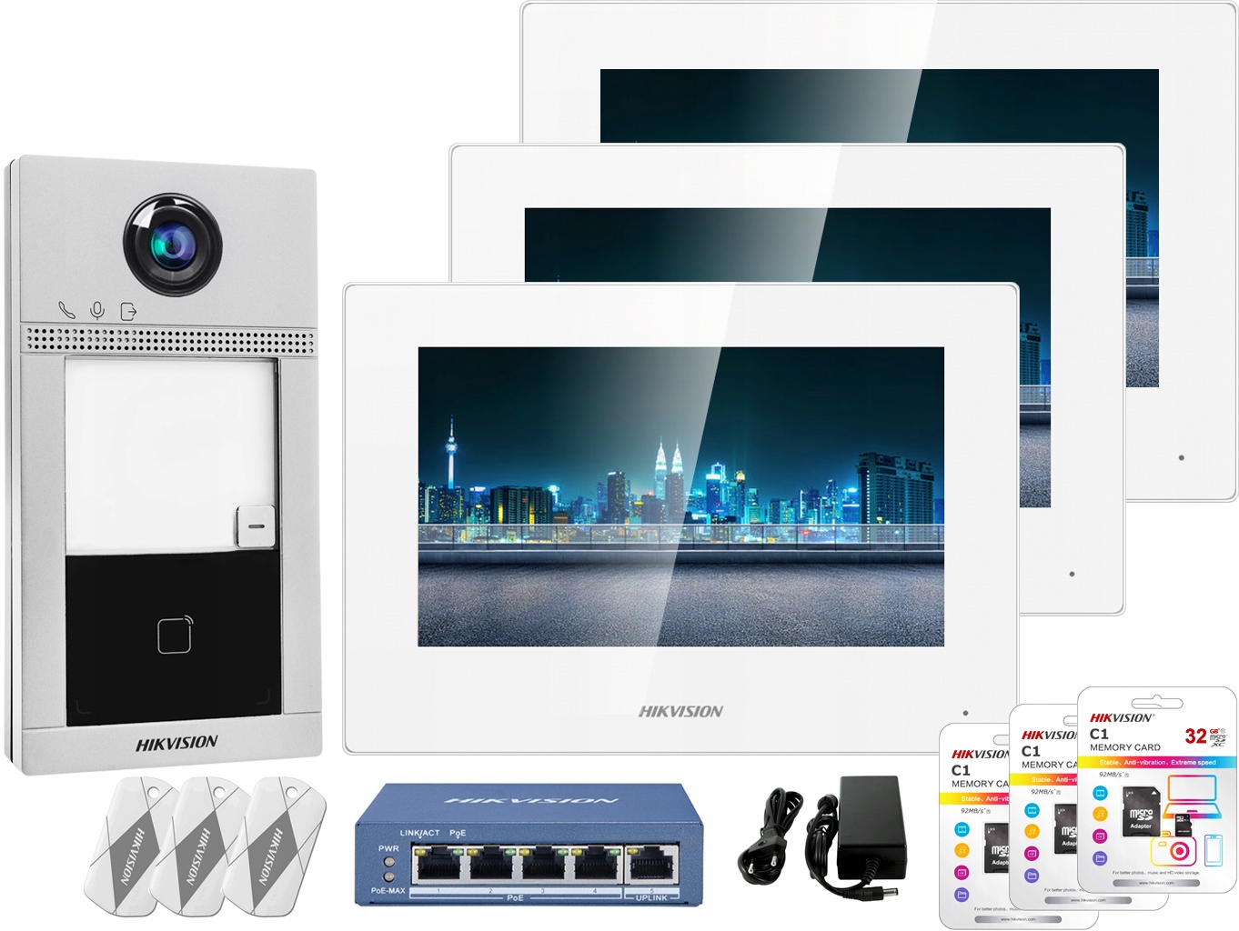 Videovrátnik Videovrátnik Hikvision 3x LCD WiFi