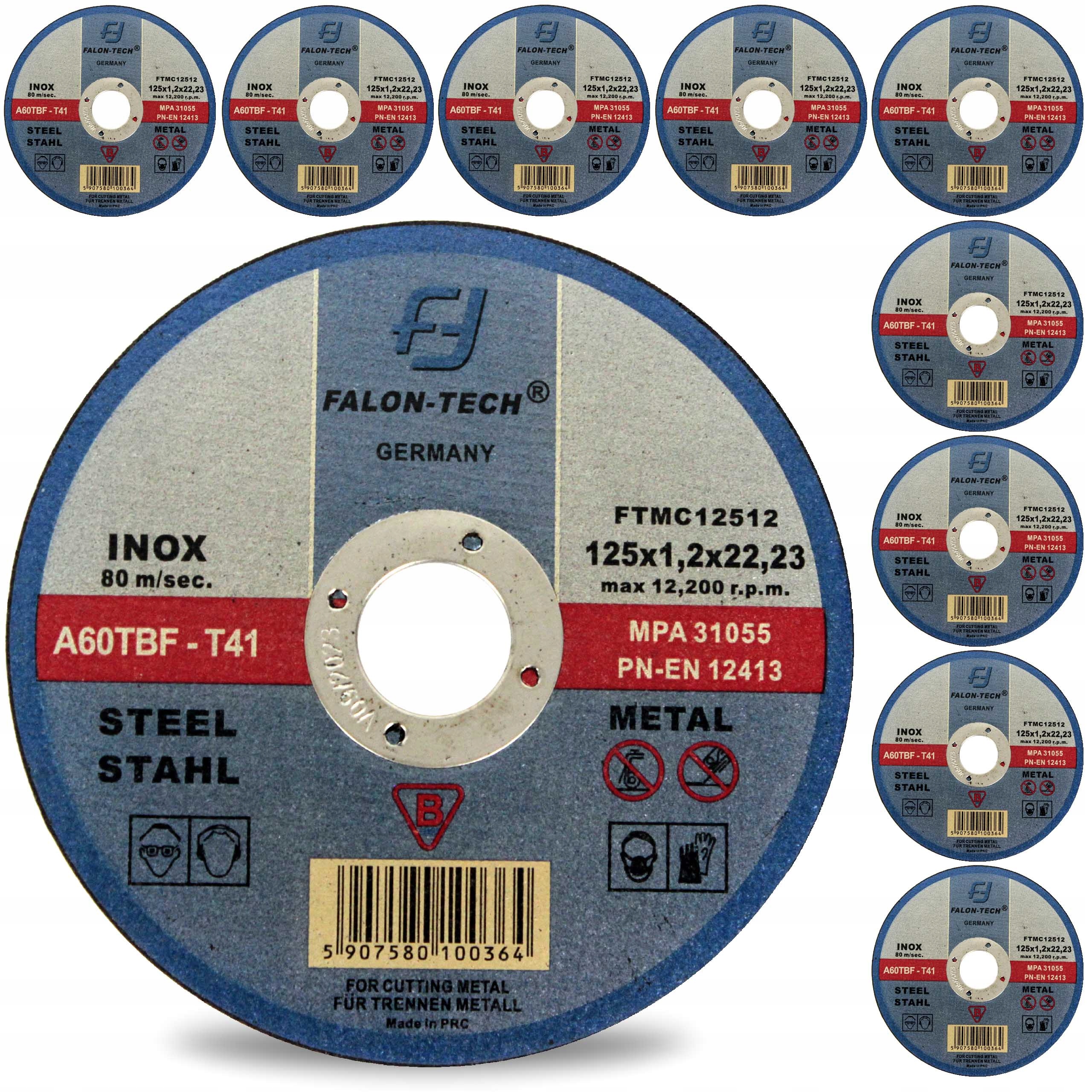 

Tarcza Do Cięcia Metalu inox 125 x 1,2 Falon Tech