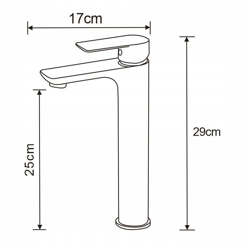 Mexen Alfa vysoká umyvadlová baterie, Černá