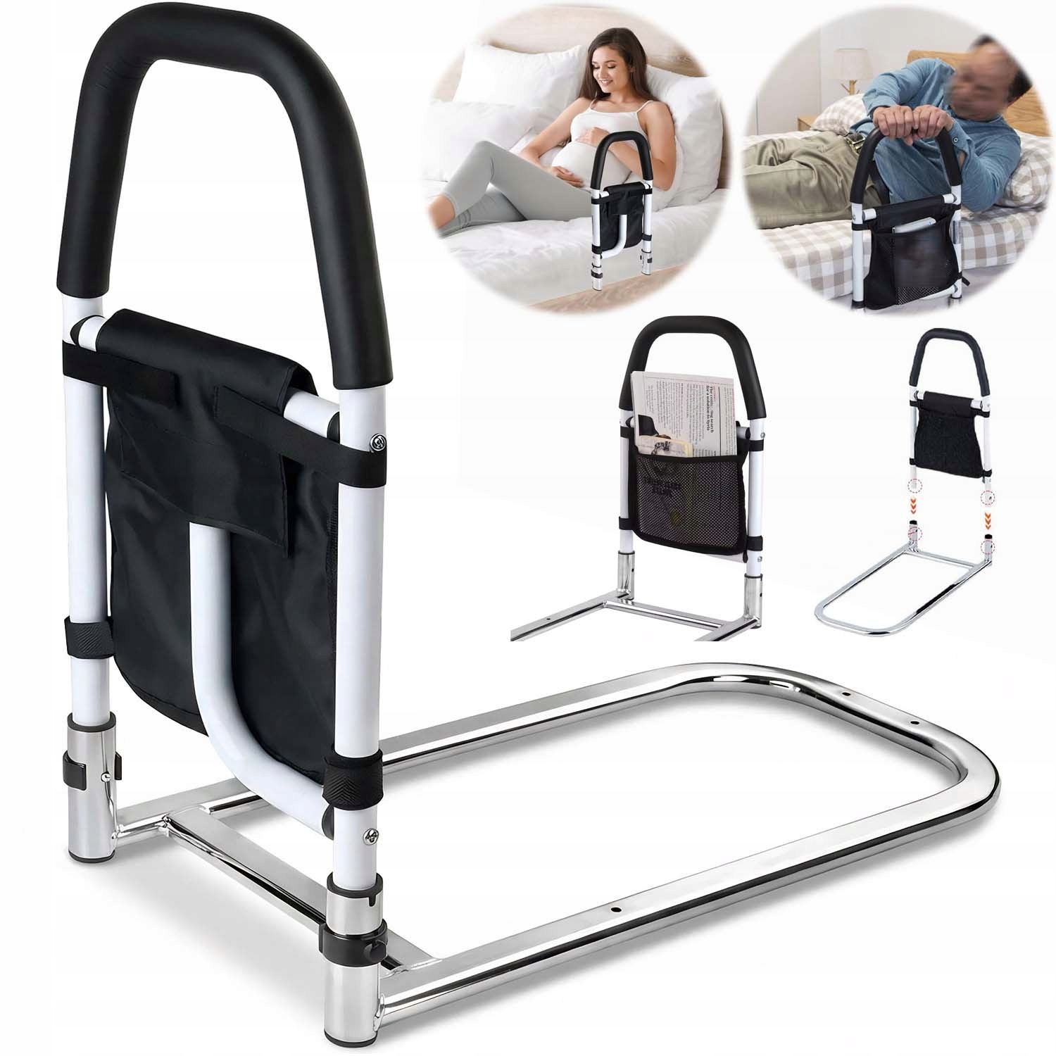 Poręcz Przyłóżkowa Ułatwiająca Wstawanie Z Łóżka Dla Osób Starszych 52CM
