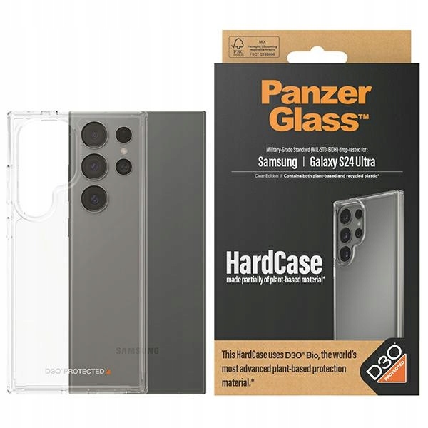 Pouzdro PanzerGlass HardCase Samsung Galaxy S24 Ultra D3O 3x Vojenská úroveň ochrany