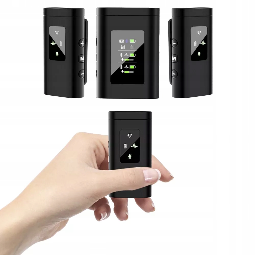 Mikrofon Bezprzewodowy Krawatowy Podwójny do Telefonu USB C / IPhone IOS Kod producenta 2x Bezprzewodowy Mikrofon Lighting USB-C