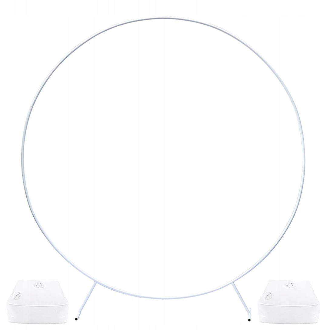 Kovová sada balónového oblouku 2M pro svatební hostina narozeniny, bílá, stabilní