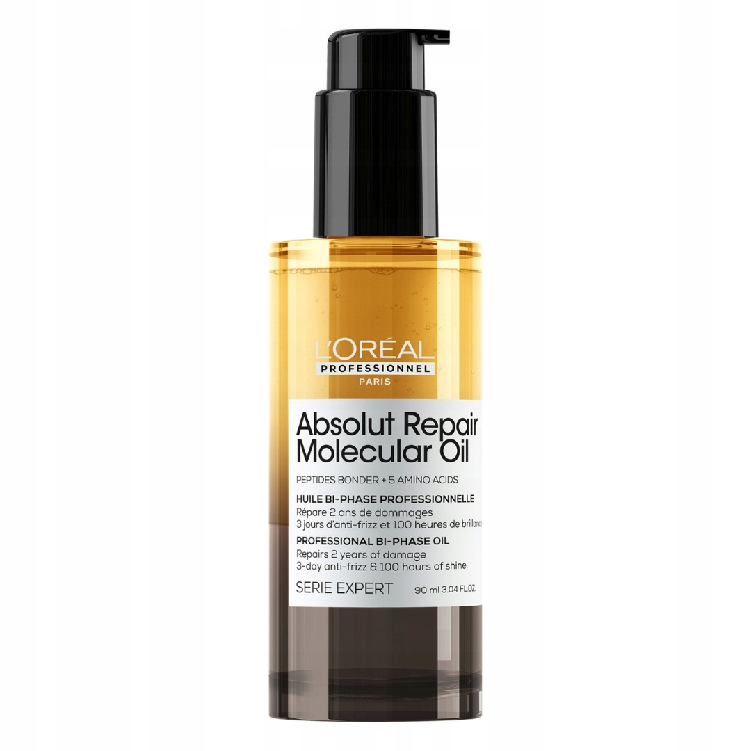 Loreal Absolut Repair Molecular Odbudowujący olejek do włosów dwufazowy