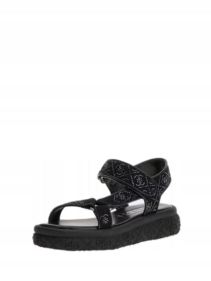 Guess Dámské sandály FLJLODFAP03-BLACK na platformě, černé, 40 Eu