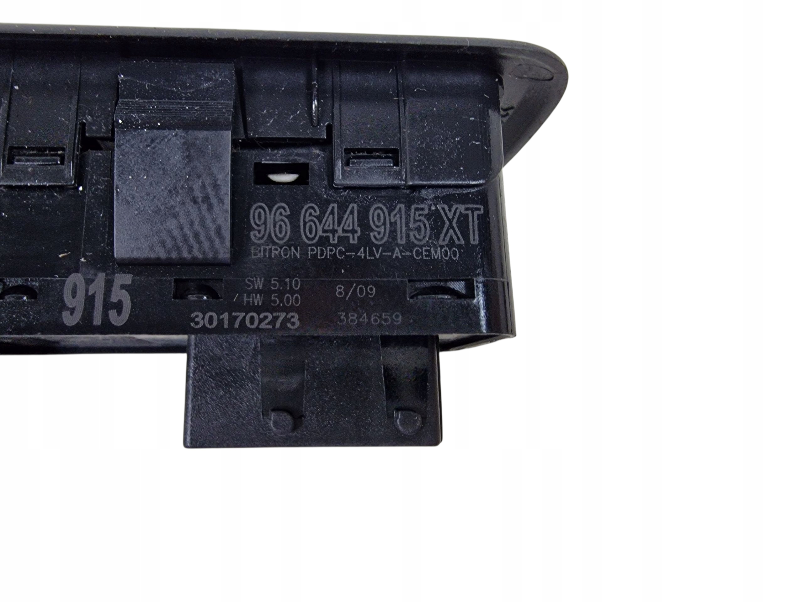 PEUGEOT 308 T7 bouton PANEL vitre 96644915XT