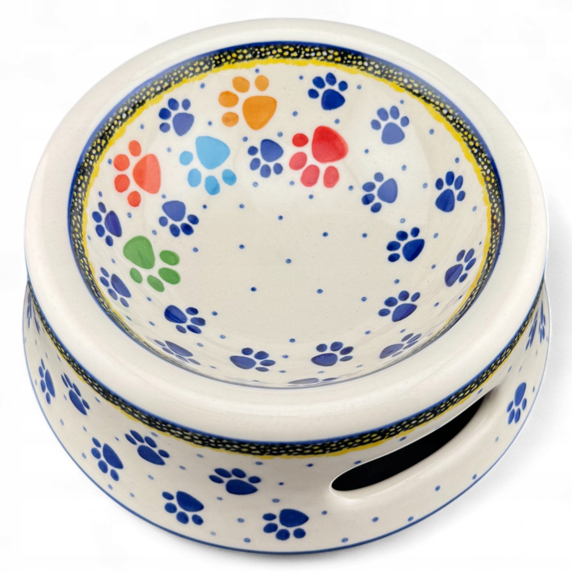 Levně Miska pro psa a mazlíčka Tlapky 300 ml dek. 1769 Keramika Boleslav