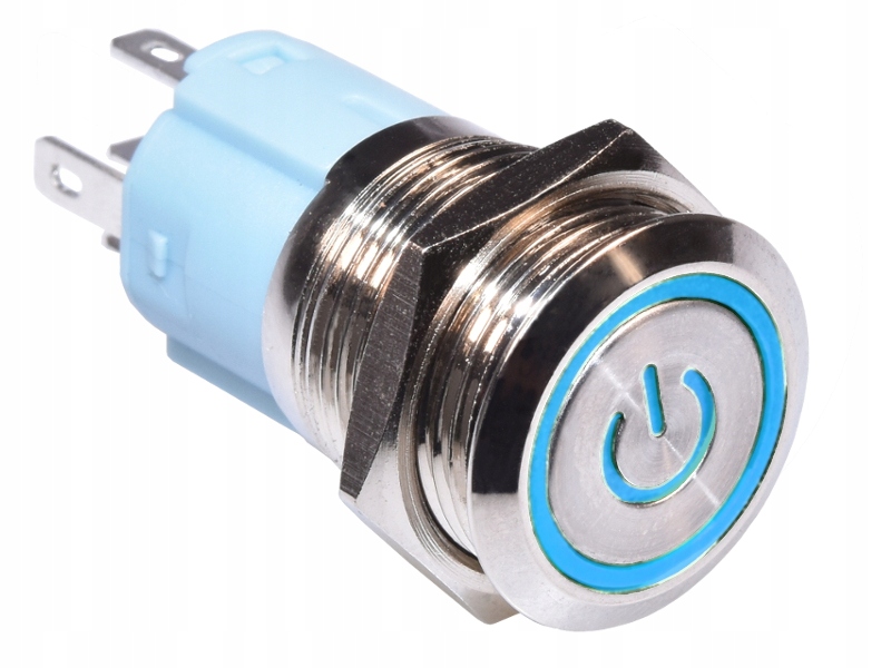 

Przełącznik okrągły Ring 16mm bistabilny niebieski