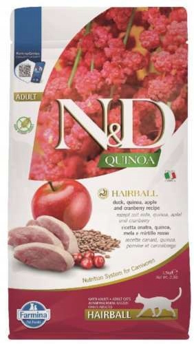 Levně N&d Cat Quinoa Hairball duck adult 1,5 kg