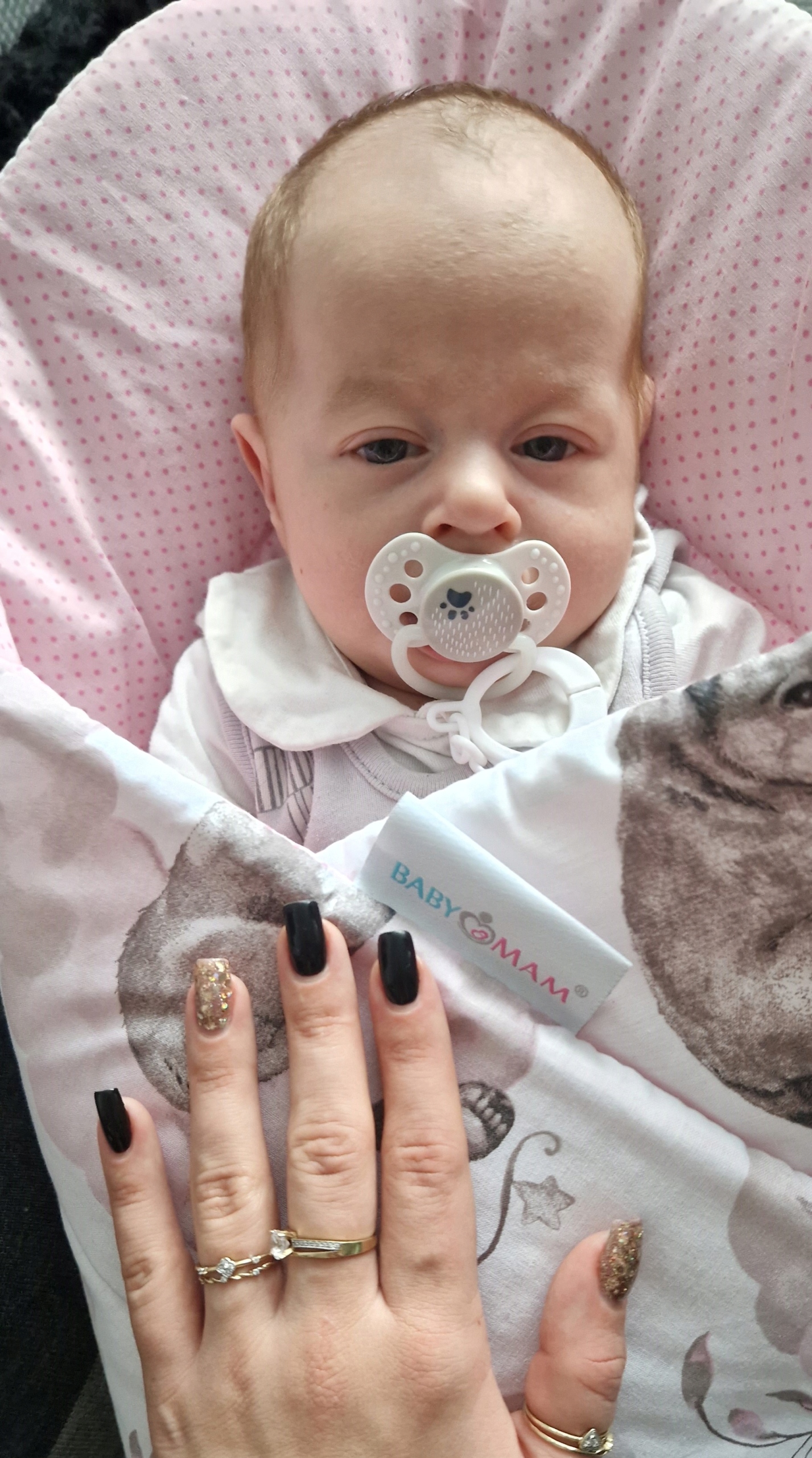 ROŻEK NIEMOWLĘCY BECIK OTULACZ DWUSTRONNY BAWEŁNA BABYMAM Płeć dziewczynki