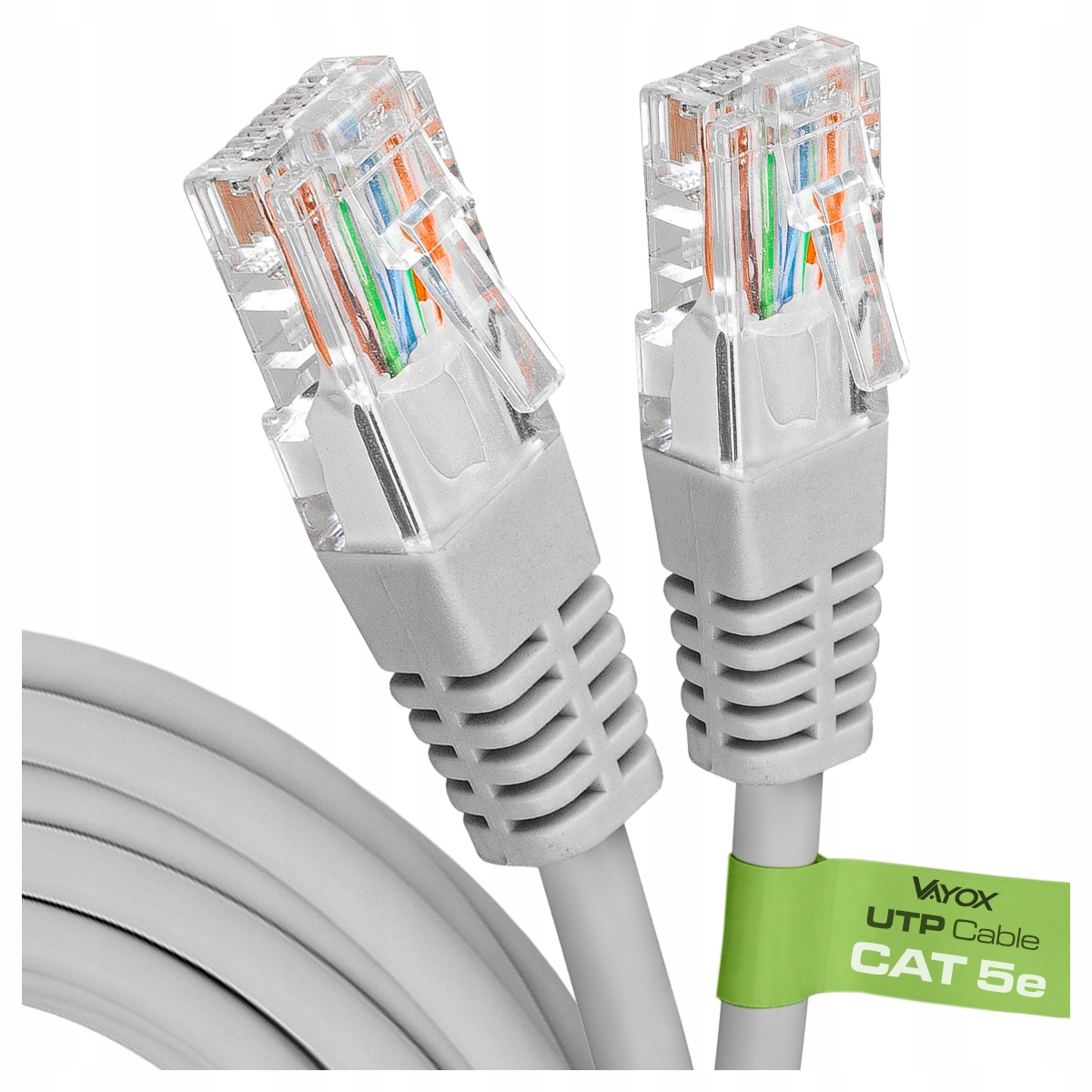 Patchcord Vayox U/UTP 5e RJ45 / RJ45 25 m biały