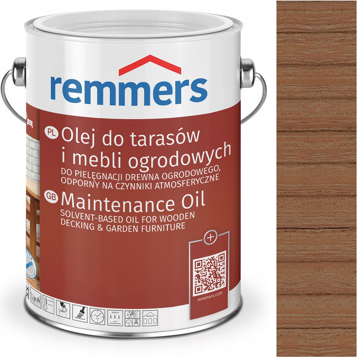 Remmers Pflege-ol olej na terasu Bangkirai Int 5L