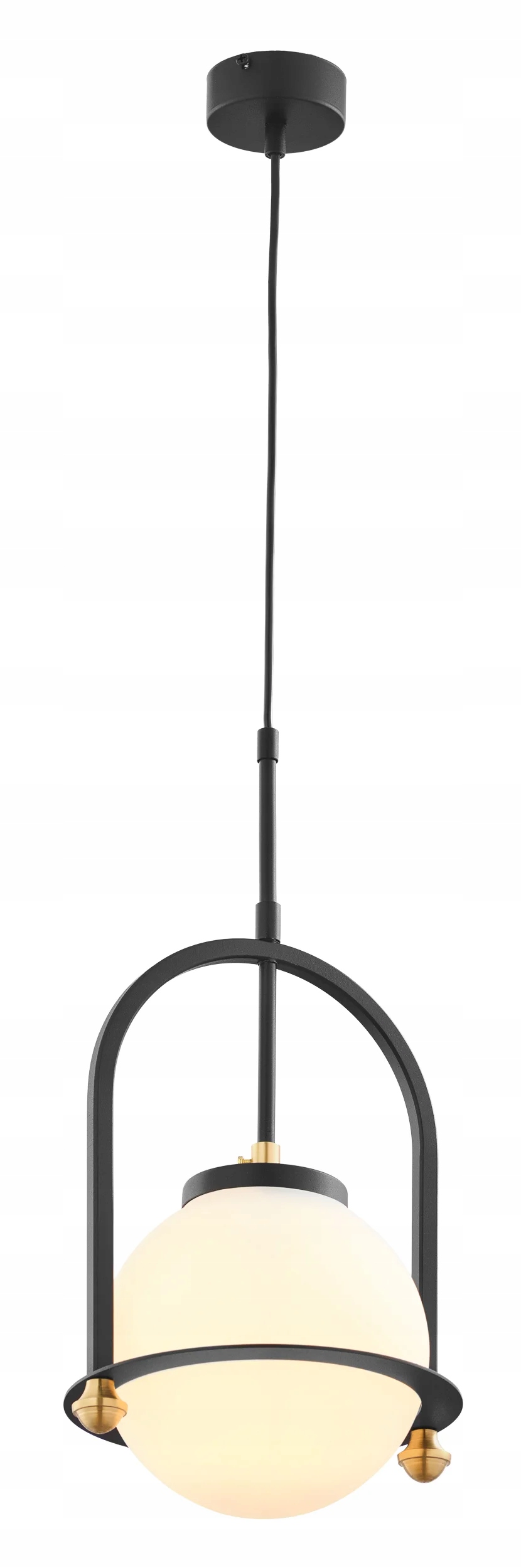 Loftová závesná lampa Jupiter Rosso čierna sklenená E27 15W IP20