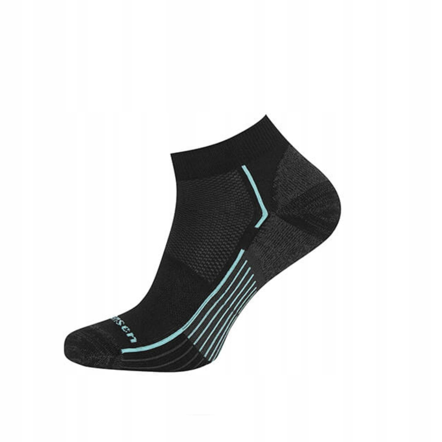 Skarpety Fjord Nansen Nis Sneaker Kevlar black/wavy blue 35-38