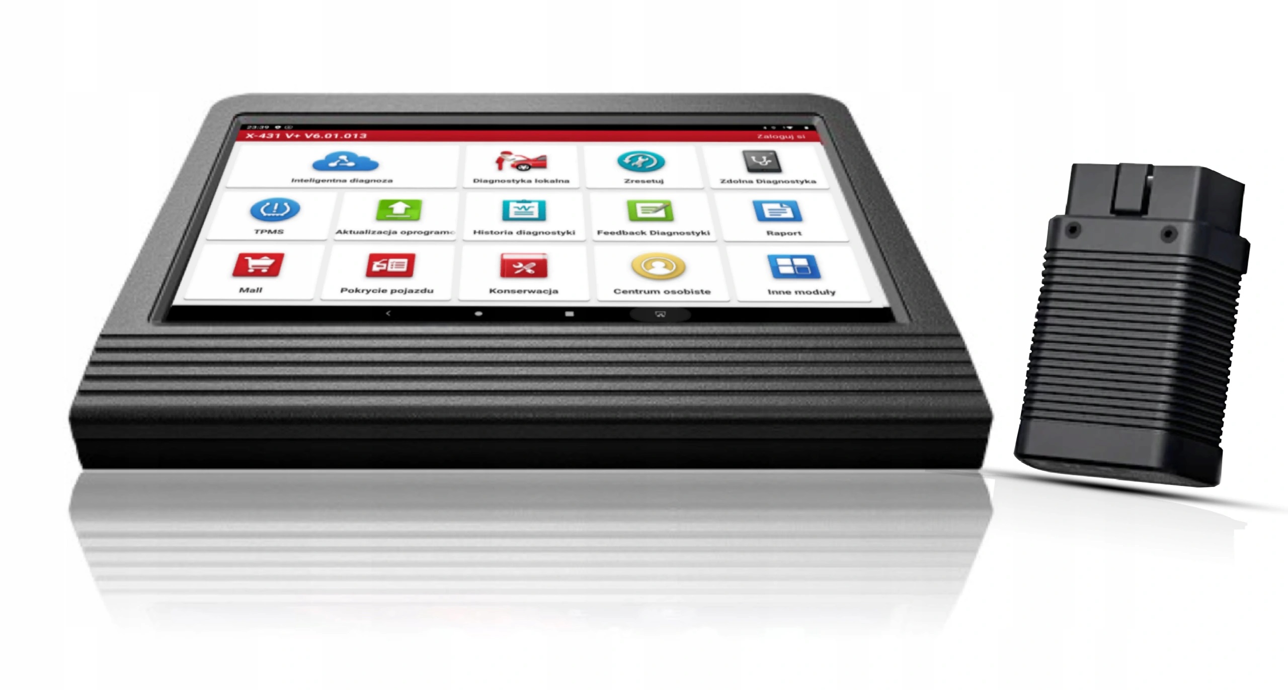 PROFESJONALNY TESTER LAUNCH X431 V+ 10" 2LATA Marka inna