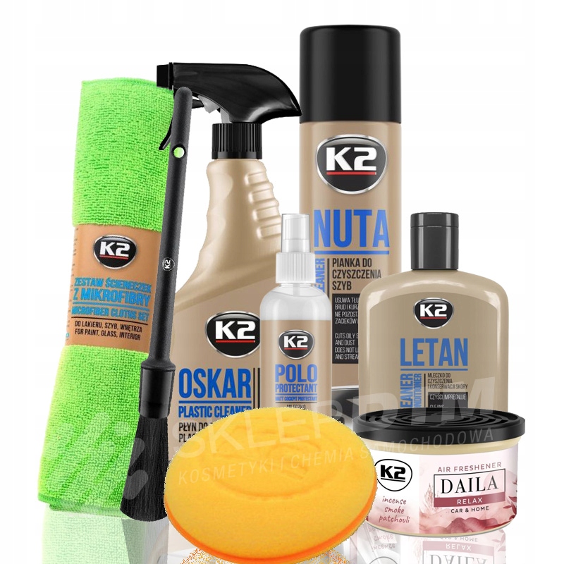 K2 sada kosmetiky do interiéru kožené čalounění Daila RELAX-orientální