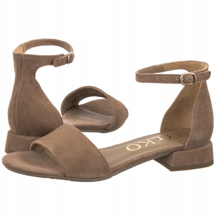 Dámské letní sandály Ryłko Světle hnědé 2FBP8_T_ _6TWF Hnědé