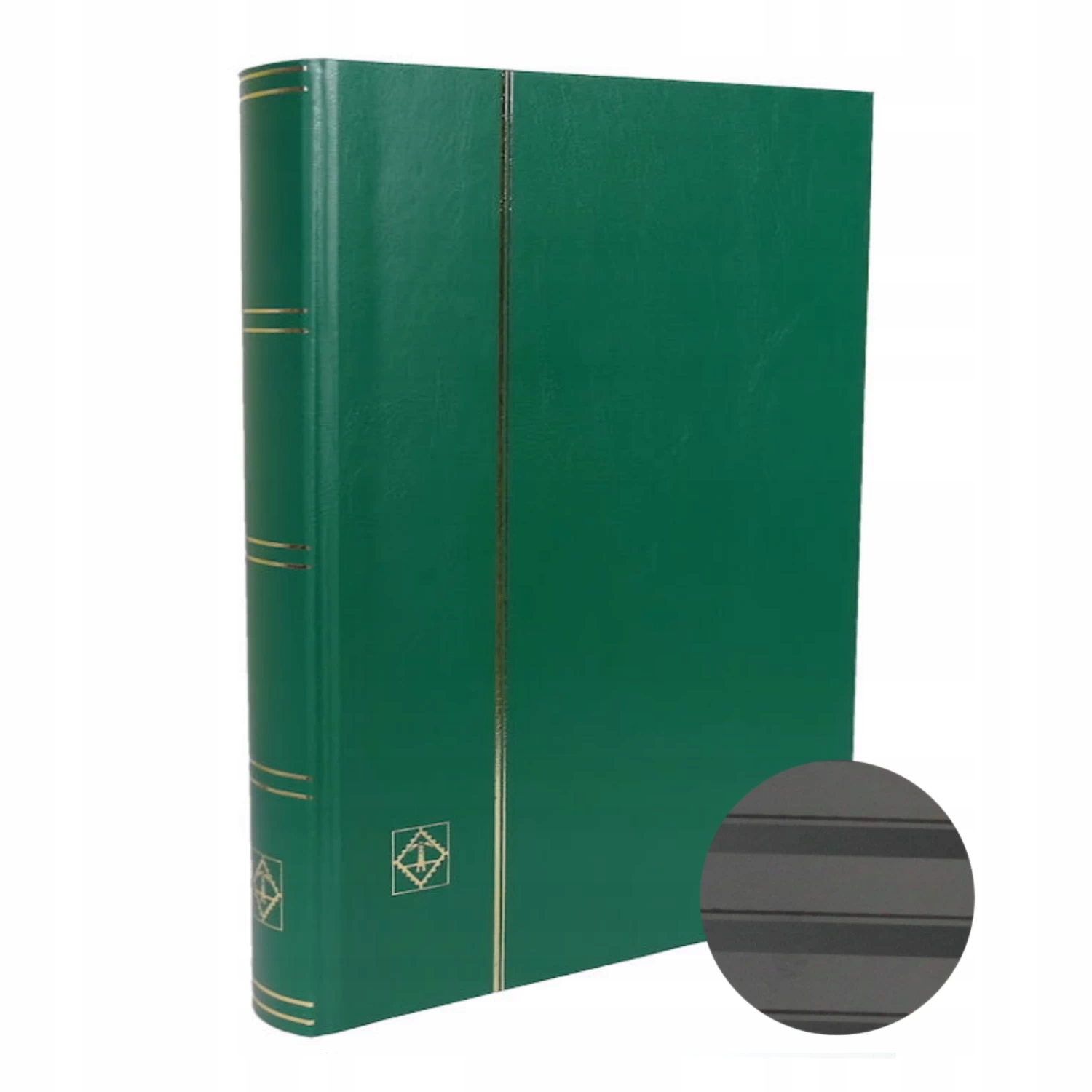 Klaser na známky Basic 64 zelený Leuchtturm hrubý