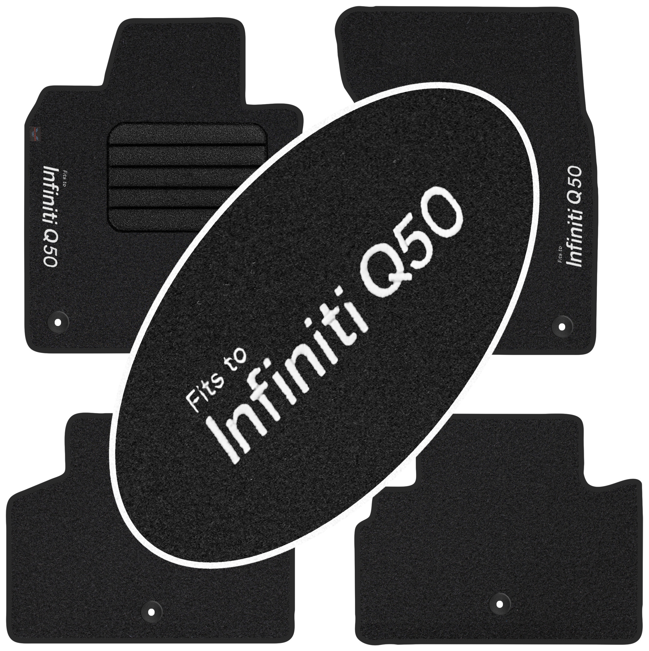 

Infiniti Q50 2013- Welurowe z Haftem