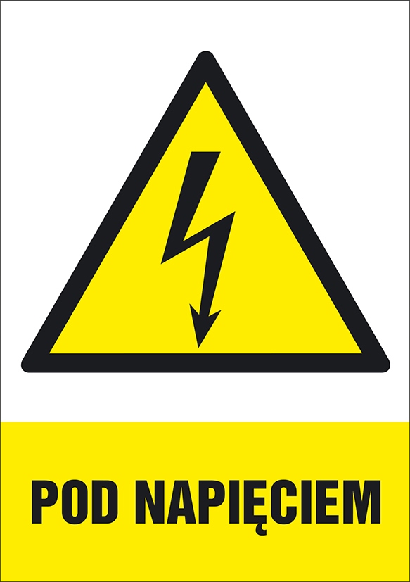 

40szt Naklejki Pod Napięciem Wzór Iso