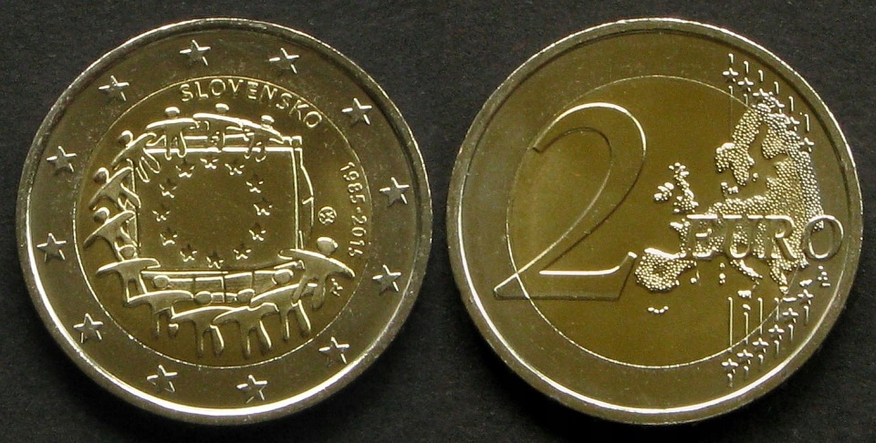 SŁOWACJA 2 Euro 2015, 30 lat Unii, #7
