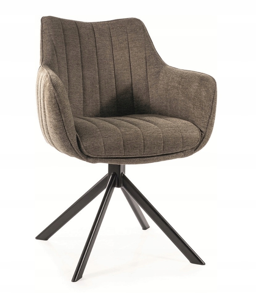 Otočná stolička Azalia Brego čierna/olivová do obývačky Sig