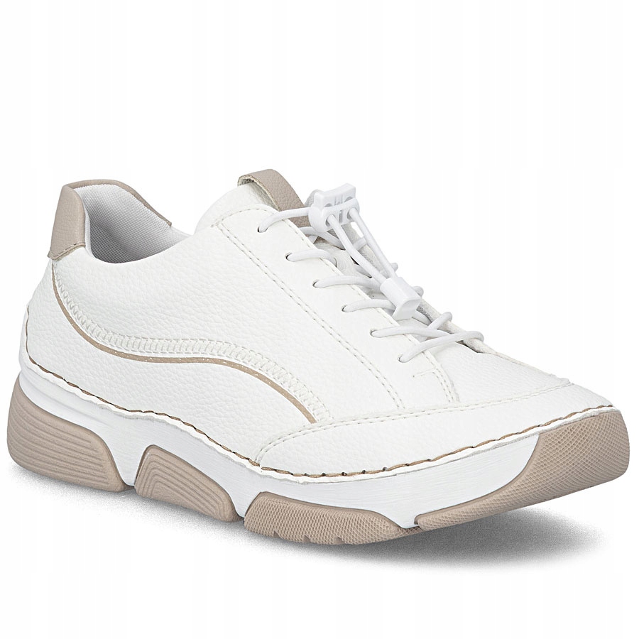 Dámské pohodlné sportovní polobotky bílé Rieker 45969-80 41