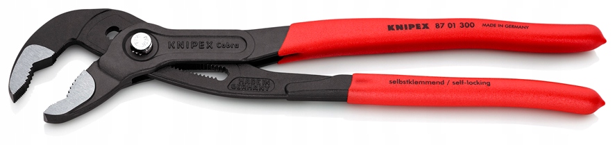 Szczypce nastawne do rur Cobra klucz do nakrętek Knipex 87 01 300 mm 300mm