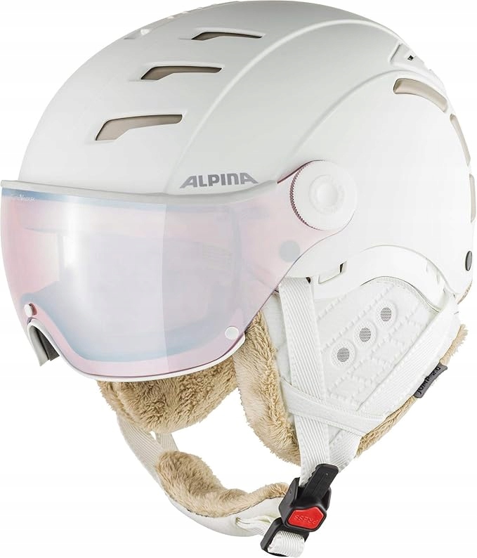 Kask narciarski Alpina Jump 2.0 Qv 59-61 cm white-prosecco matt