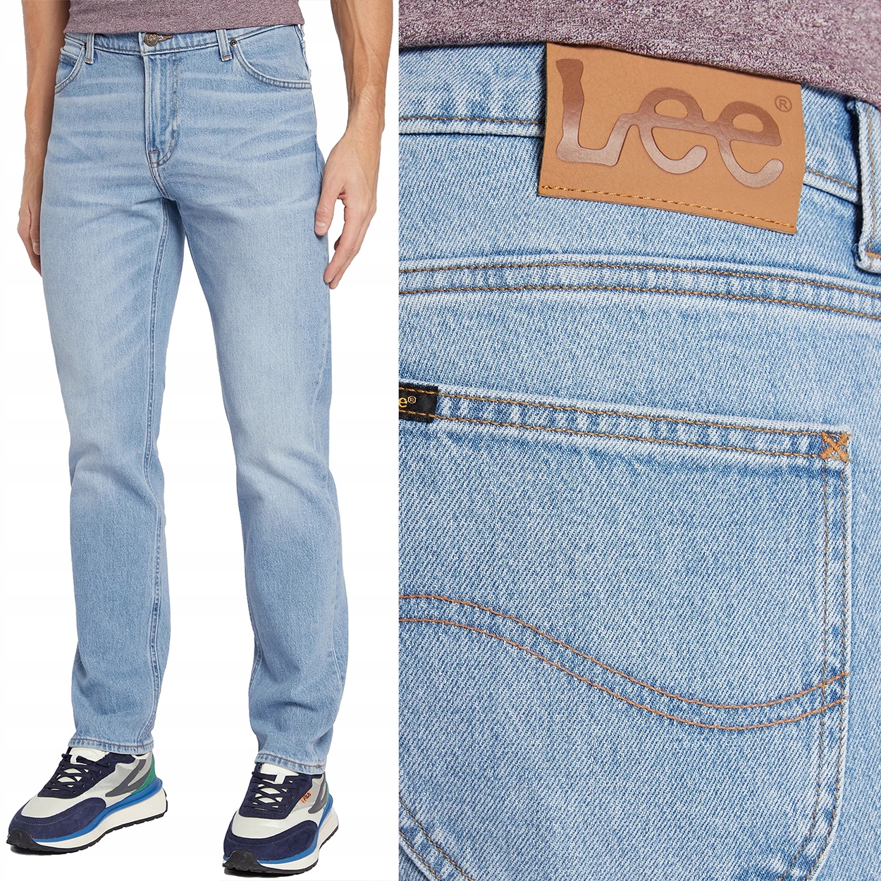 Lee West Relaxed Worn New Hill Džíny jednoduché džínové kalhoty W28 L32