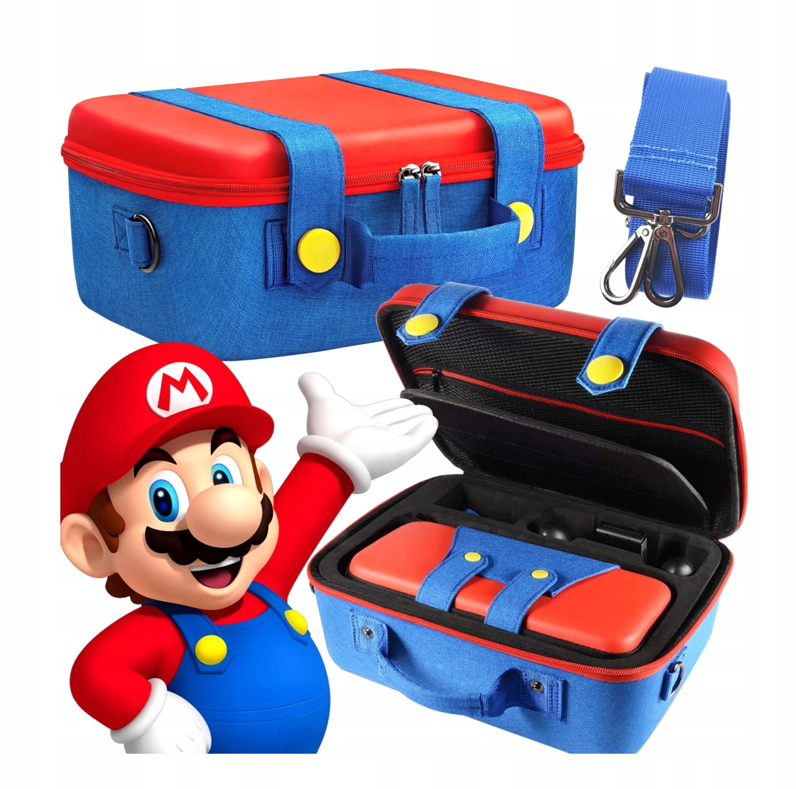 You2K Walizka kuferek + etui na konsolę Switch / OLED i akcesoria Mario