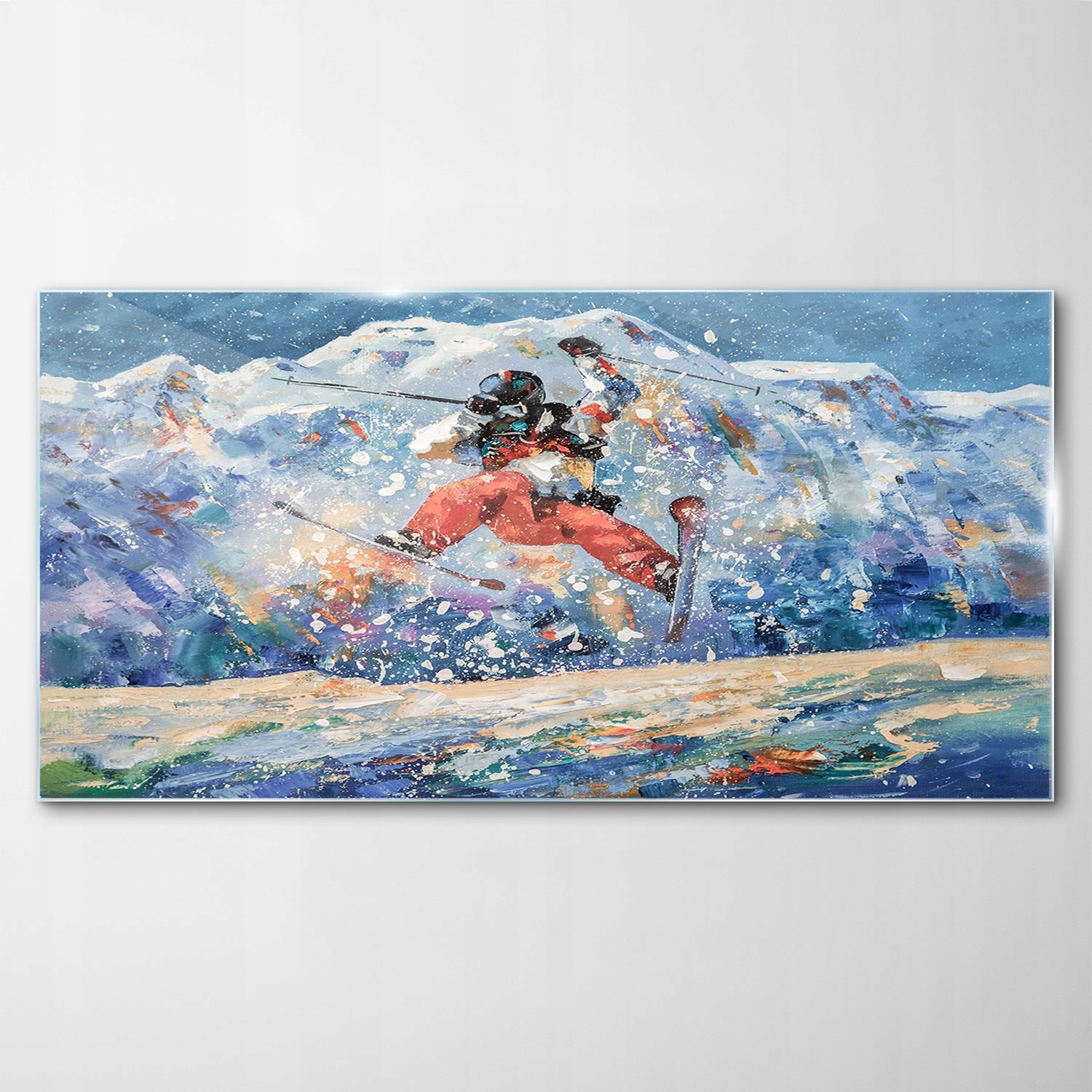 

Obraz Szklany Dekor Narciarz Zima Śnieg 120x60