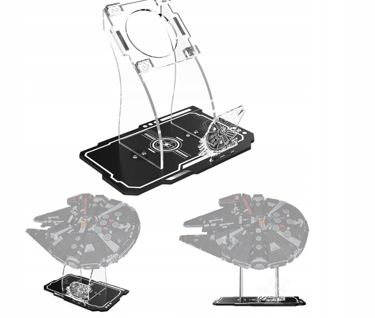 Akrylová výstavní podložka Cooldac Vitrína Lego 75389 Sokol Millennium