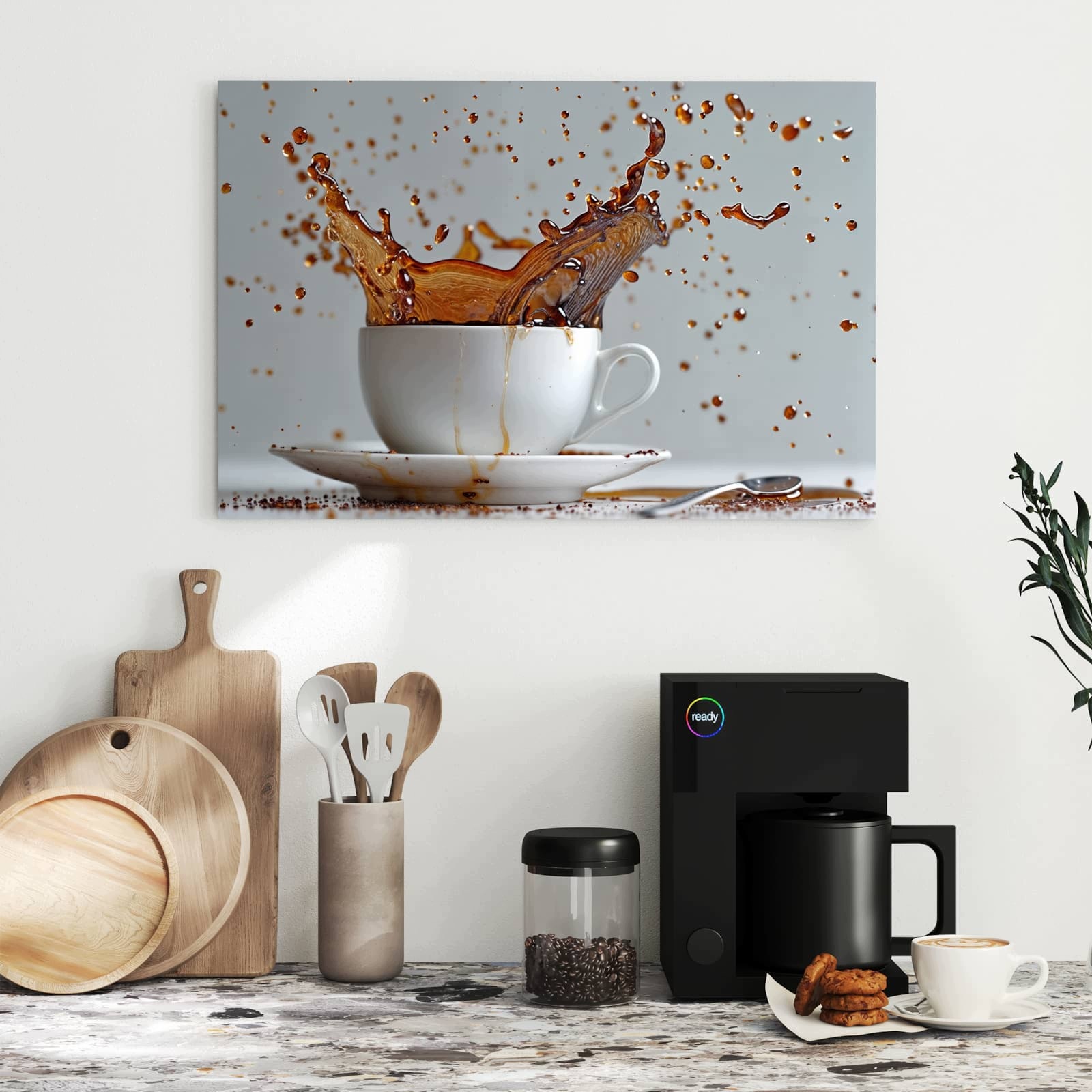Magnetická tabule Exploze kávy 60 × 40 cm
