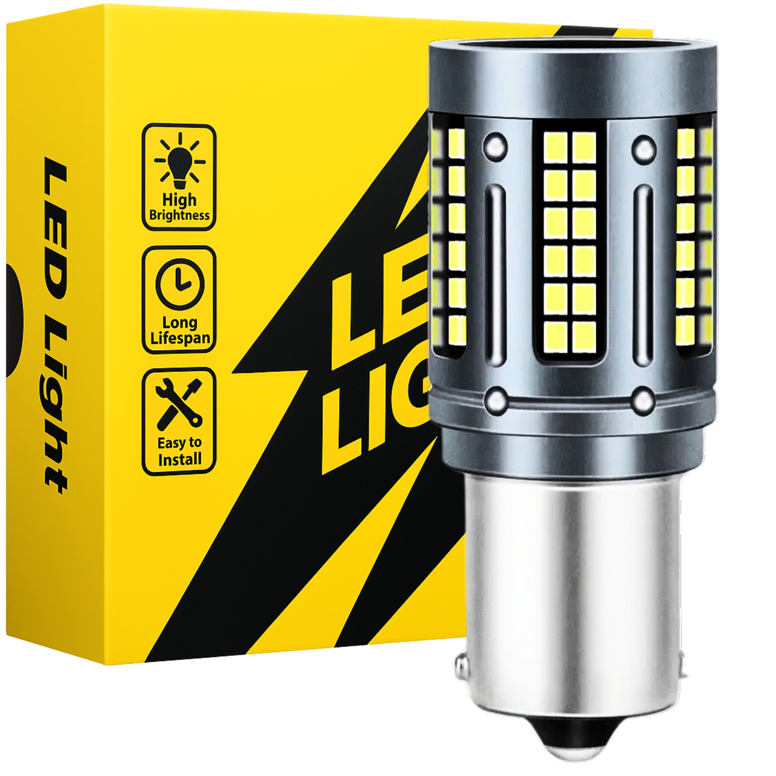 Żarówka Led P21W Canbus BA15S 12V 50W Bardzo Mocna Do Motocykla Skutera