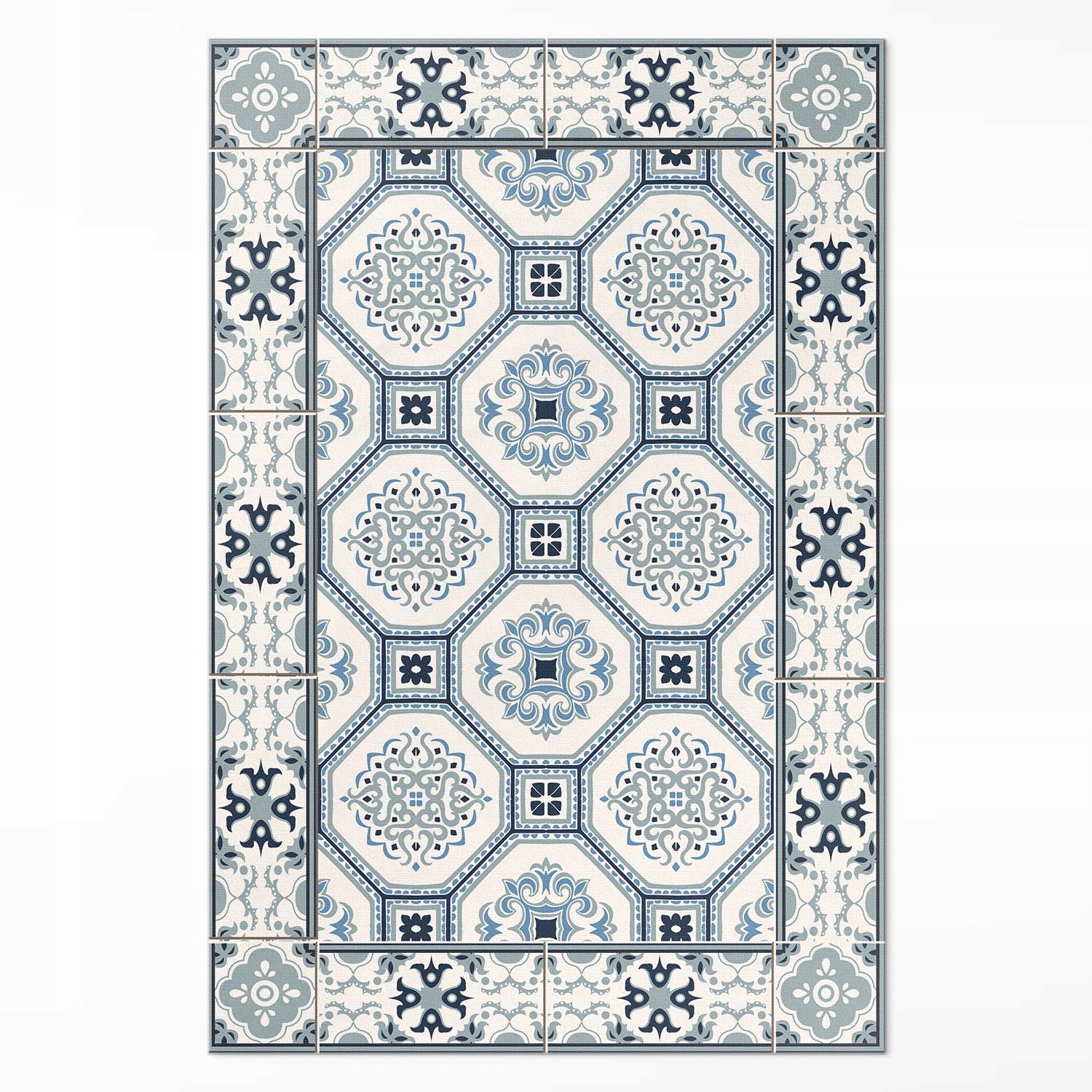 Koberec se vzorem Geometrické tvary elegantní dlaždice 150 x 225 cm