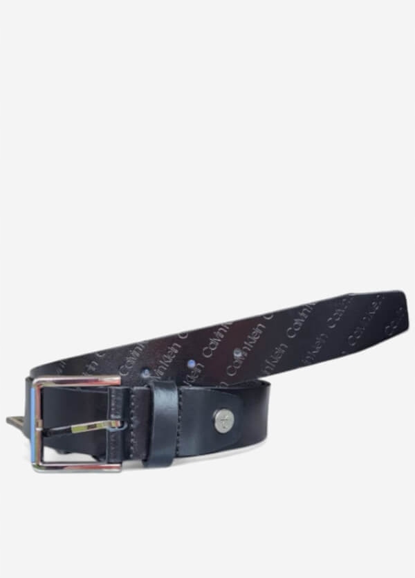 Calvin Klein pásek Logo černý 95 cm