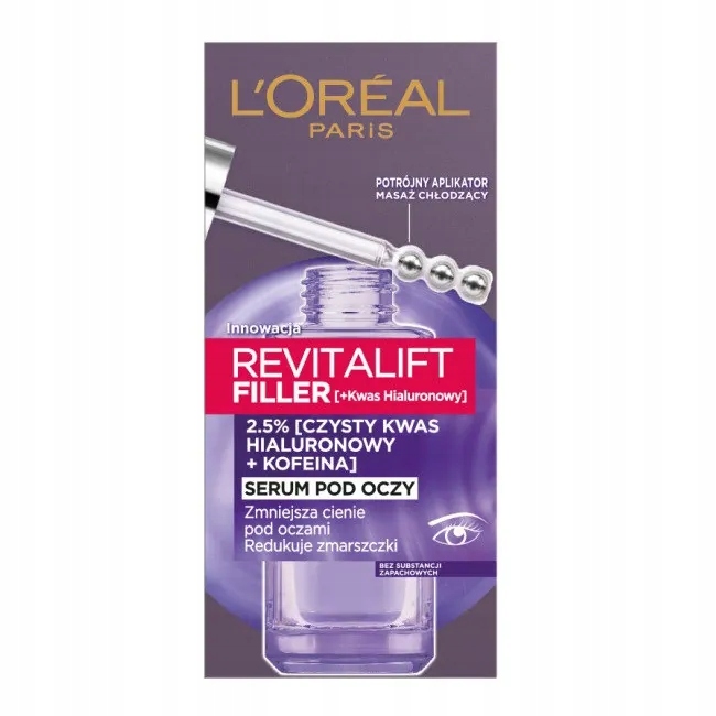 

Revitalift Filler +Kwas Hialuronowy serum pod oczy