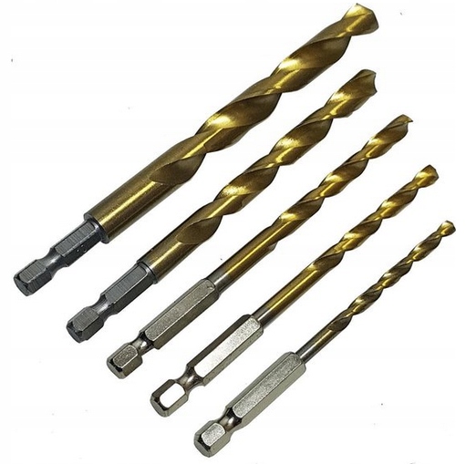 

Wiertła do Metalu Bit 1/4" Hofftech 4-10mm x5