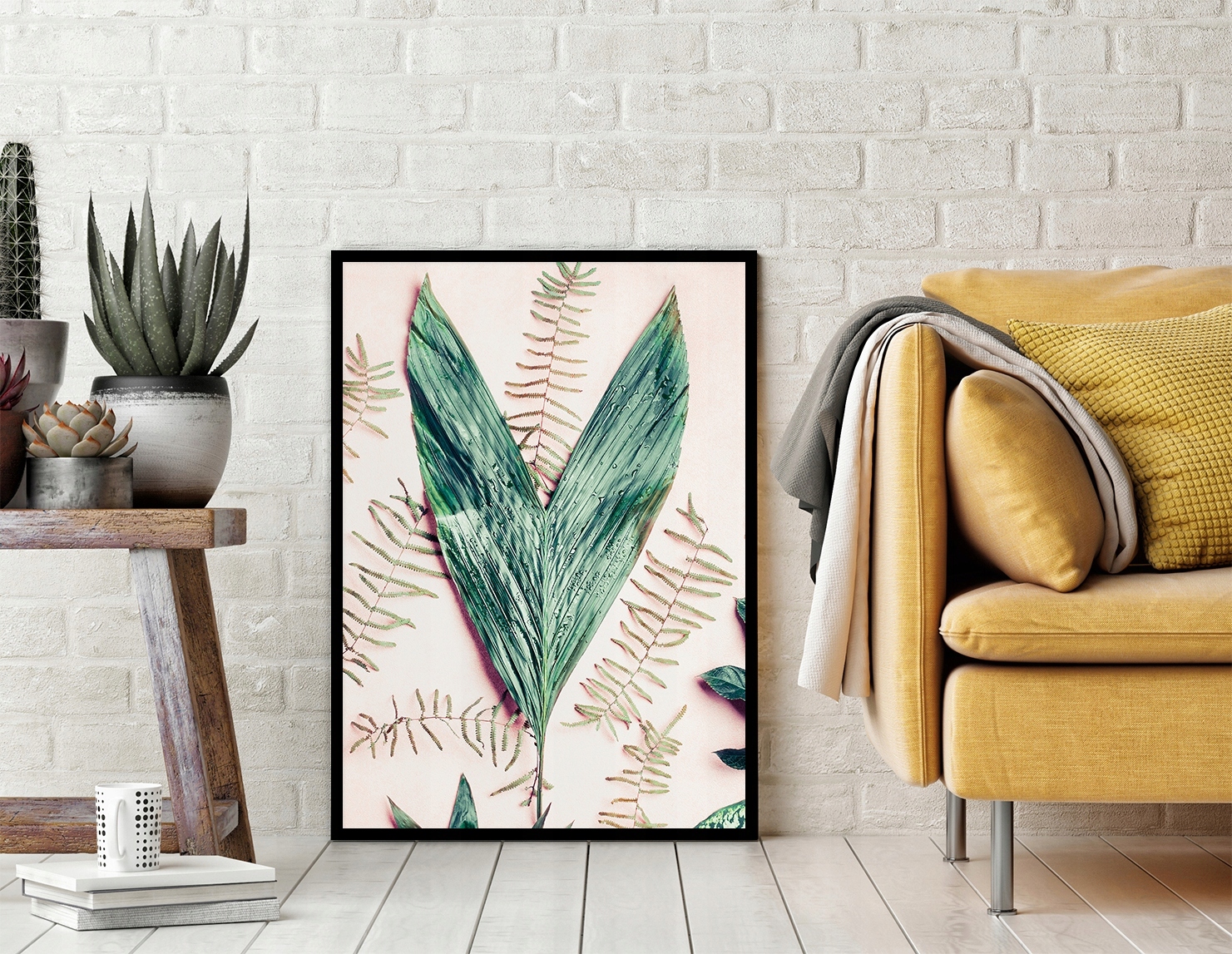 OBRAZ PLAKAT W RAMIE 33x43 cm Liść P780 Liczba sztuk 1