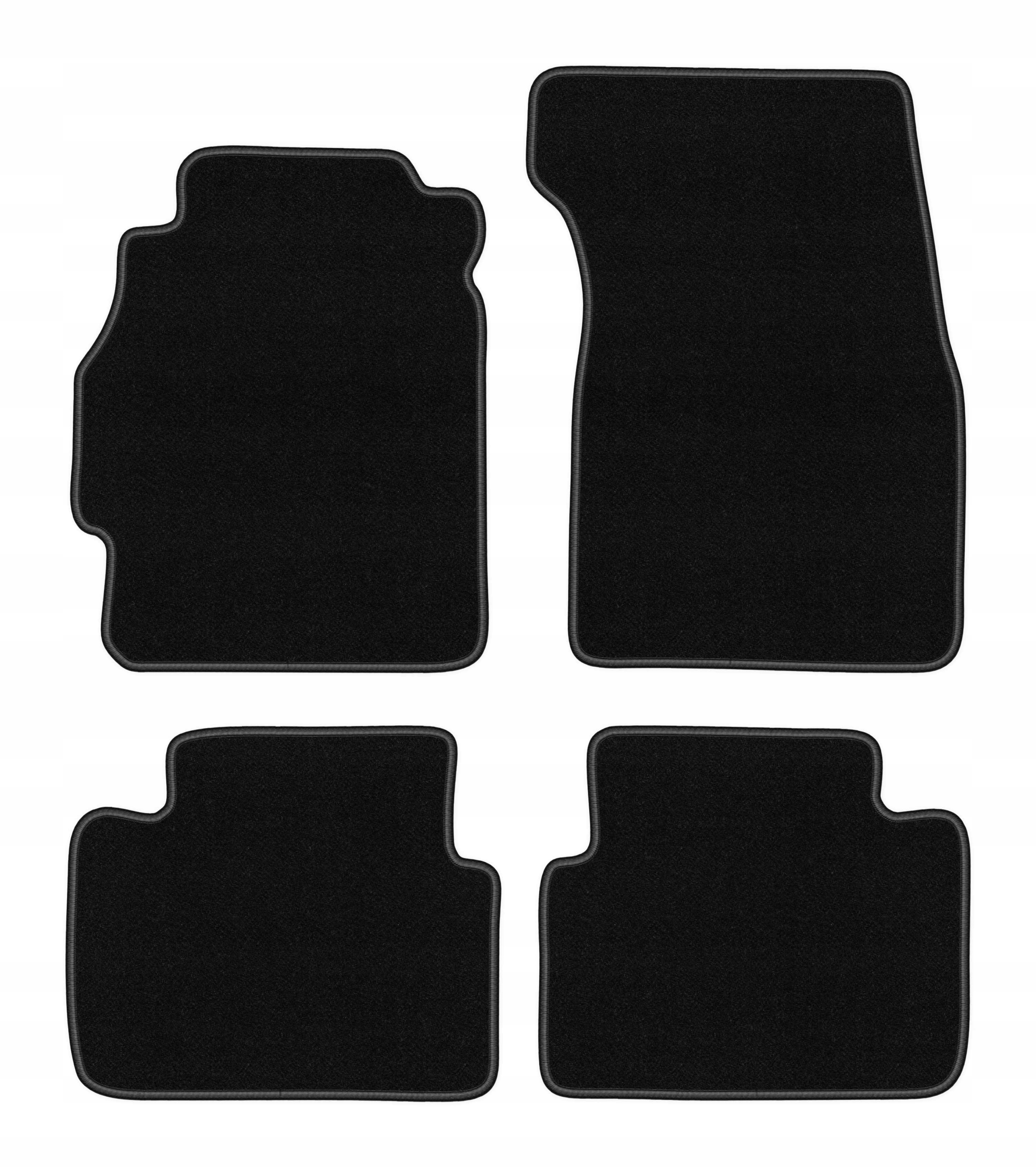 Dywaniki welurowe do Honda Civic VI 1995-2001 komplet Basic czarne 4 szt.