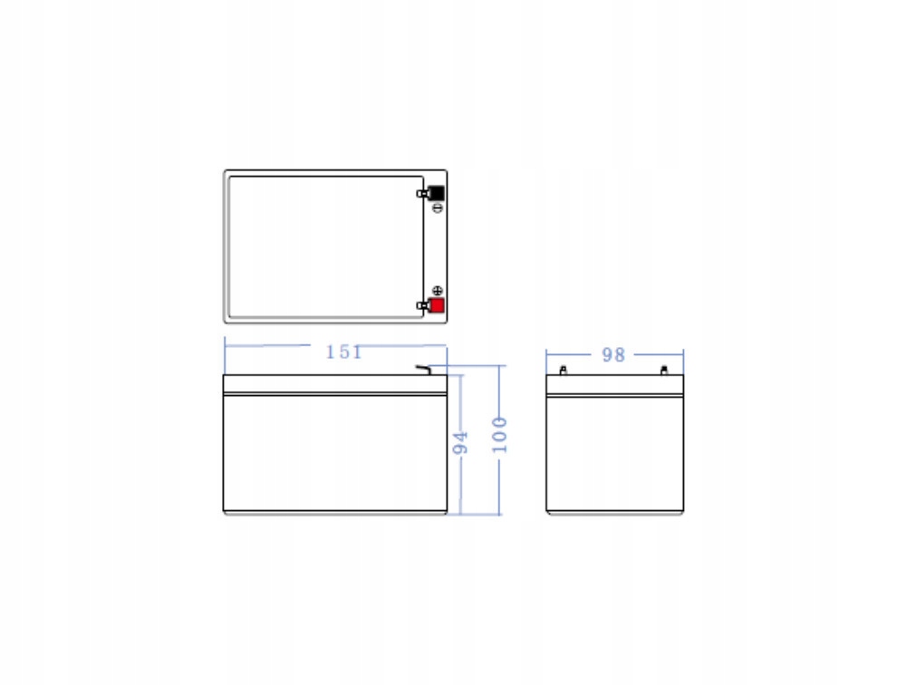 Akumulator 12V 14Ah AGM VRLA do samochodu/motoru Marka bez marki
