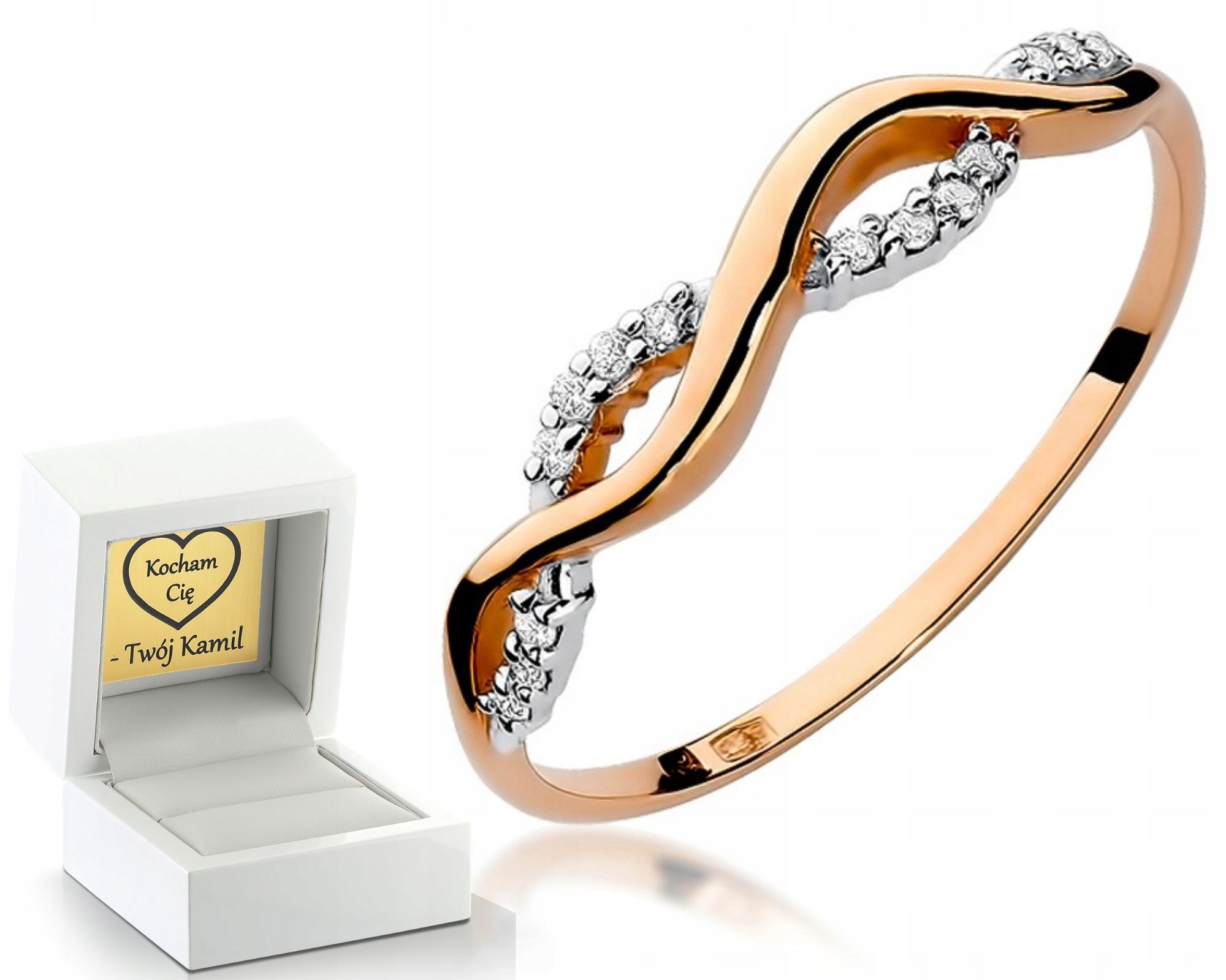 Prstýnek S Brilianty Růžové Zlato Jako Dárek